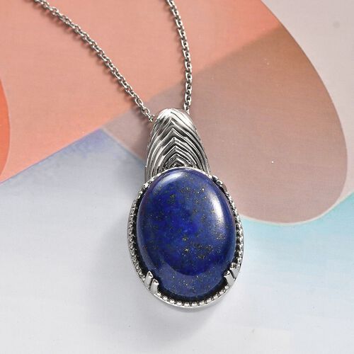 Lapislazuli Anhänger mit 45cm Kette - 26 ct. image number 1
