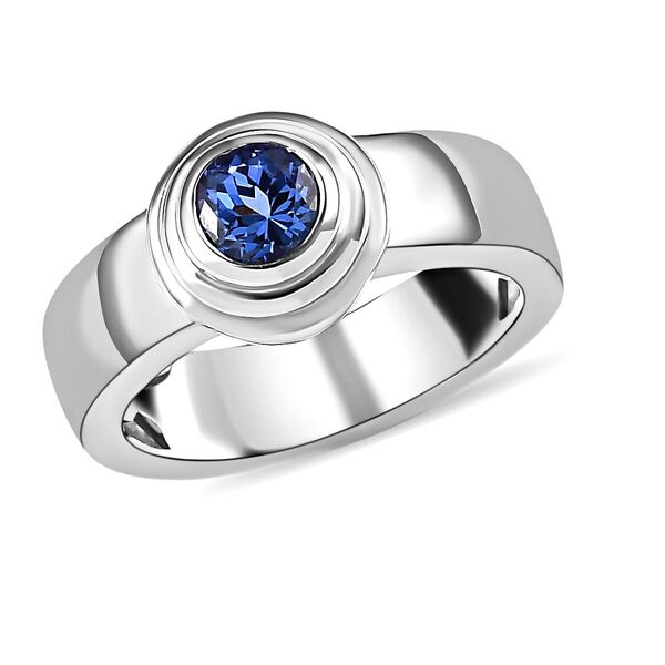 AAA Tansanit Solitär Ring- 0,58 ct. image number 4