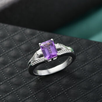 EVER TRUE Bolivianischer Amethyst Ring Nickelfreies Messing (Gr&ouml;&szlig;e 18.00) ca. 1,50 ct