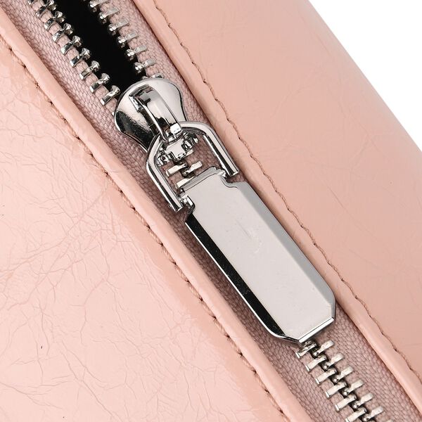 Eleganter Leder Crossbody Tasche im Clean Chic Look 27 x 17 x 10 cm Ros&eacute; image number 8