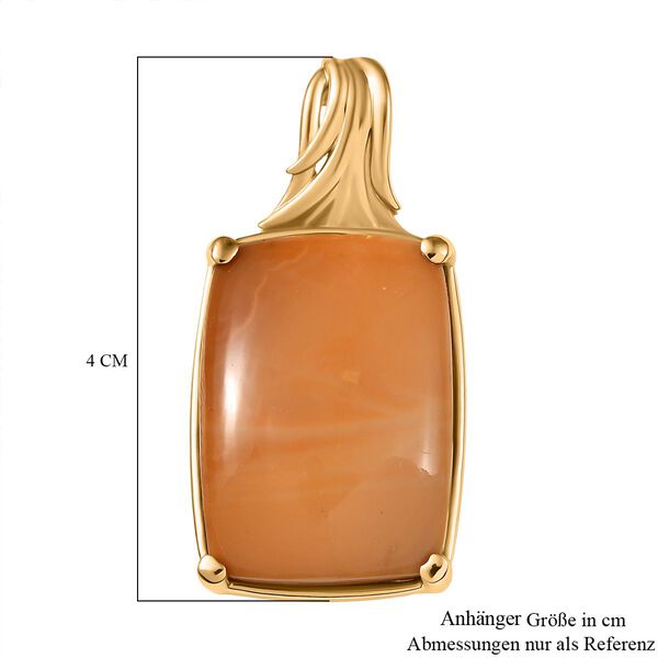 Oregon Karamell Opal Anh&auml;nger Nickelfreies Messing ca. 24,09 ct. image number 6