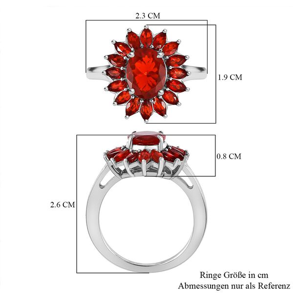 Mexikanischer Kirschfeuer-Opal Ring - 2,09 ct. image number 7