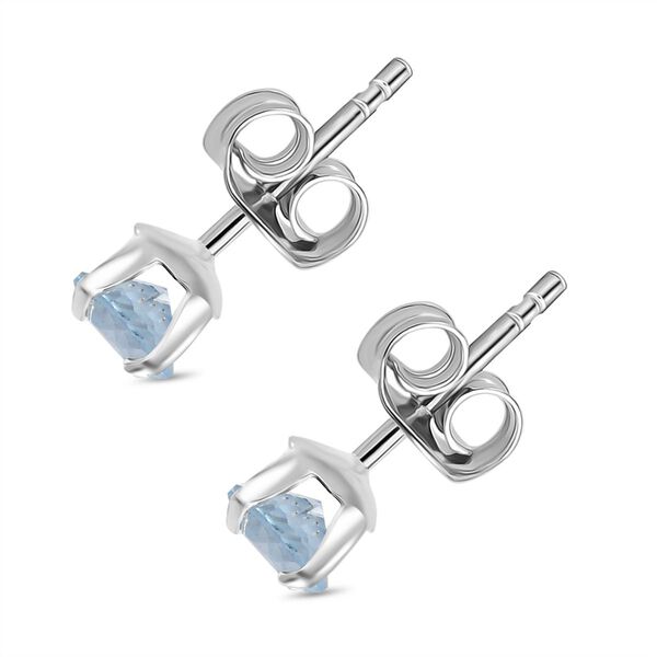 3er-Set- Himmelblaue Topas, Citrin und schwarze Spinell-Ohrringe image number 5