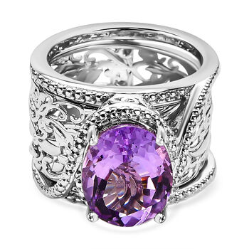 Rose De France Amethyst Cocktail Ring - 4,70 ct.
