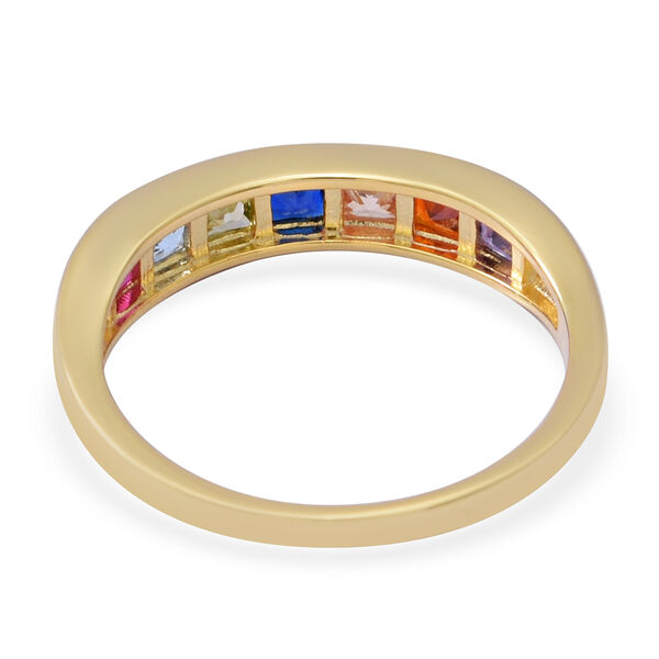 LUSTRO STELLA - Mehrfarbiger Zirkonia Ring 925 Silber vergoldet  ca. 1,89 ct image number 4