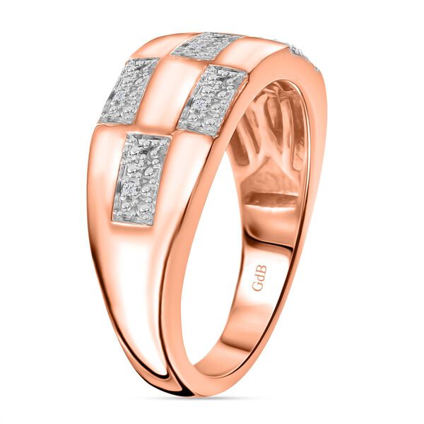 Weißes Diamant-Schmuckset, Roségoldton - 0,11 ct. image number 5