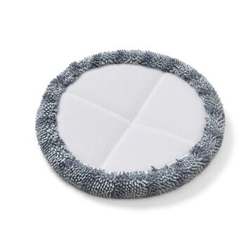 Ersatz Moppkopf Set f&uuml;r Staubsauger, 2 St&uuml;ck, Mikrofaser Mischung, Grau, 15cm