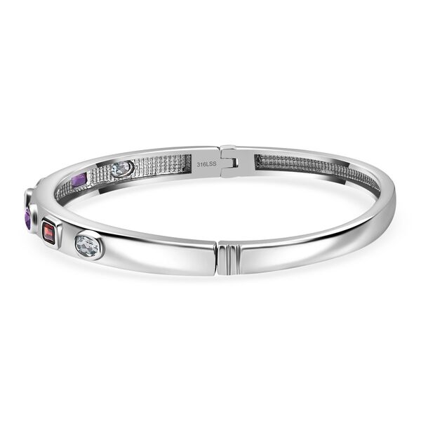 Mehrfarbiger Armreif, ca. 19cm Edelstahl ca. 2,06ct 2.06 ct image number 3