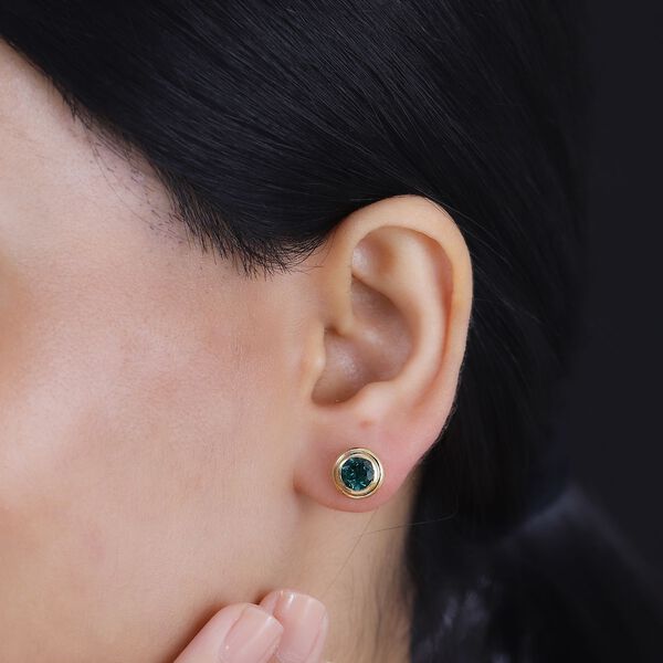 Labor Smaragd Ohrringe - 1,50 ct. image number 3