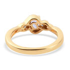 Tansanit und Zirkon Ring 925 Silber vergoldet  ca. 0,55 ct image number 5
