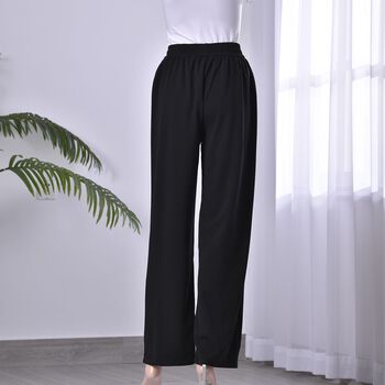 Strickhose f&uuml;r Damen mit Metallketten, Einheitsgr&ouml;&szlig;e, Schwarz