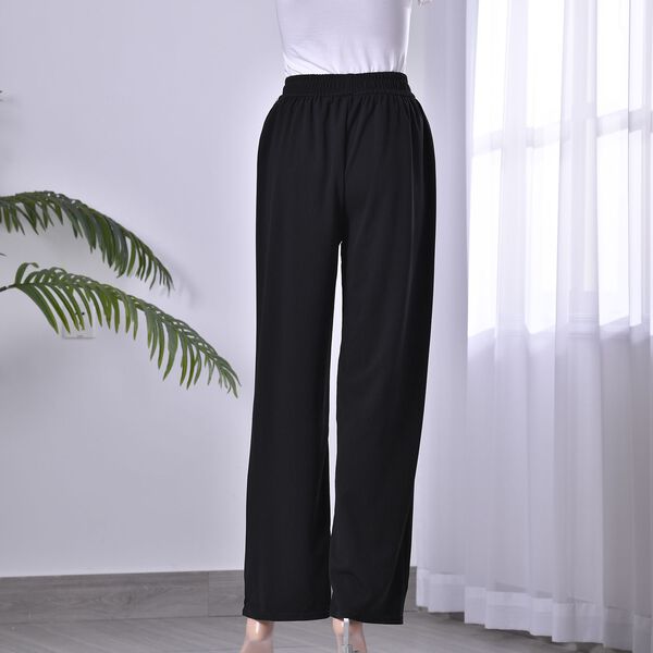 Strickhose f&uuml;r Damen mit Metallketten, Einheitsgr&ouml;&szlig;e, Schwarz image number 2