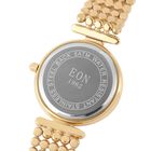 EON 1962 - Edle Armbanduhr mit natürlichen Champagner Diamanten, 8.5 cm, schweizer Uhrwerk, Edelstahl ca. 0.12 ct image number 6
