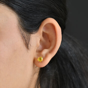 Sphaleros Quarz Ohrringe 925 Silber platiniert ca. 2.23 ct