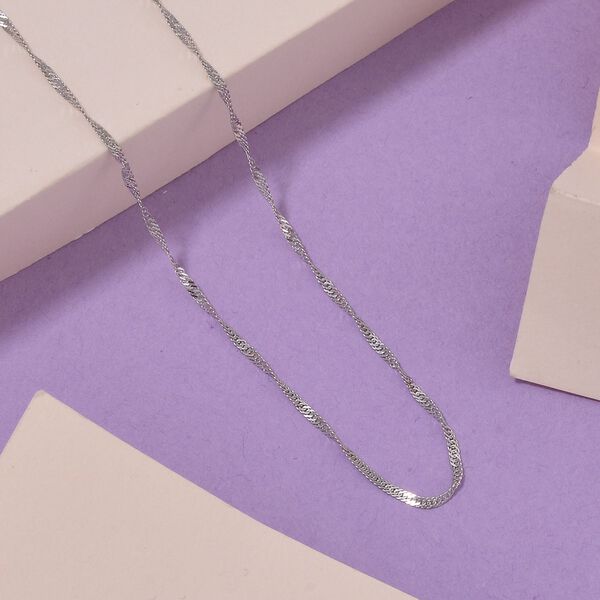 925 Silber rhodiniertKette ca. 50 cm image number 2