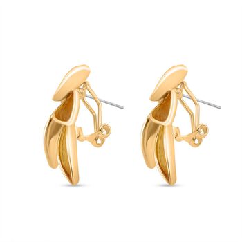 Emaille-Ohrringe im Rosabella Blatt-Design