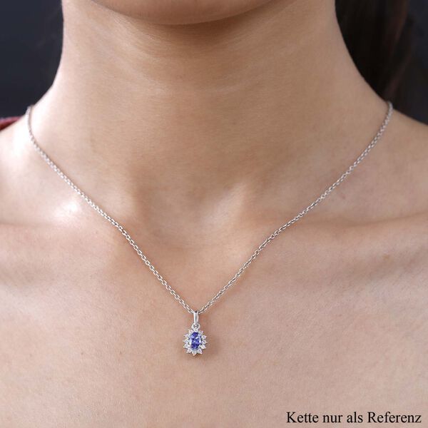 AAA Tansanit und Zirkon Anh&auml;nger - 0,72 ct. image number 2
