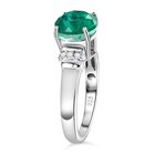 Smaragd Triplett Quarz und Zirkon Ring- 2,56 ct. image number 4