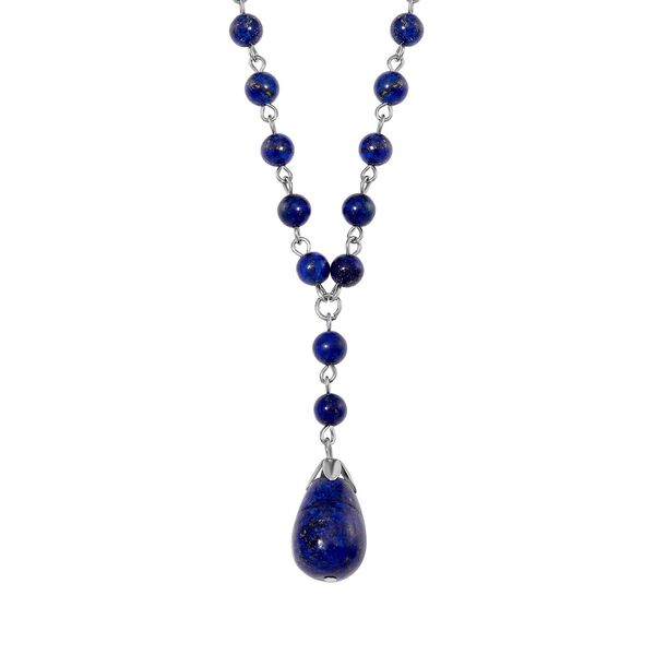 Lapislazuli Halskette ca. 45 cm ca. 110.00 ct image number 2