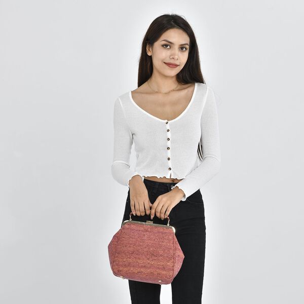 Rucksack aus Naturkork mit Schultergurt, Rot image number 2