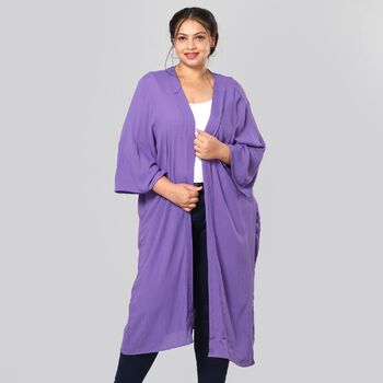 Einzigartiger Duster Kimono, Einheitsgr&ouml;&szlig;e, Lila