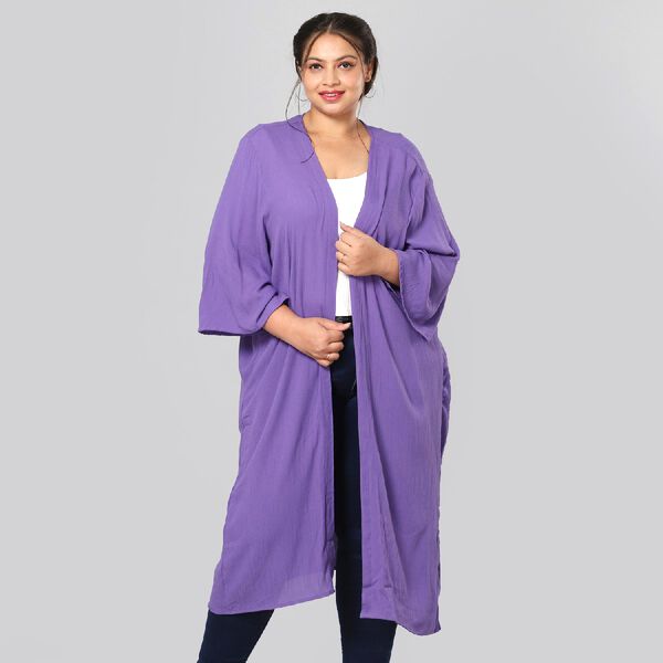 Einzigartiger Duster Kimono, Einheitsgr&ouml;&szlig;e, Lila