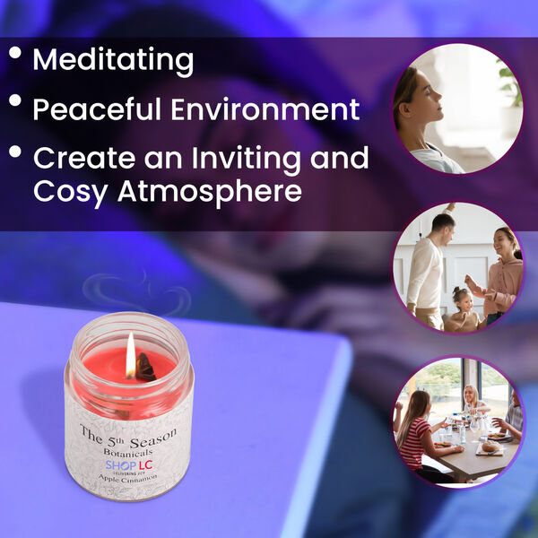 The 5th Season - Botanical Collection Duftkerze au Sojawachs im Glas, Apfel Zimt image number 3