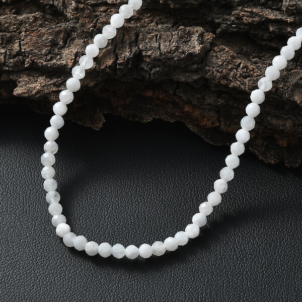 D'Joy wei&szlig;e Mondstein 45+5cm Halskette - 30 ct. image number 2