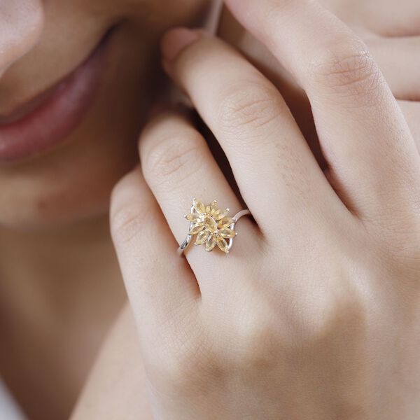 Feueropal Ring, 925 Silber rhodiniert (Gr&ouml;&szlig;e 20.00) ca. 0.63 ct image number 3