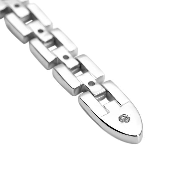 Weißes Zirkonia-Armband, 17 cm - 0,20 ct. image number 6