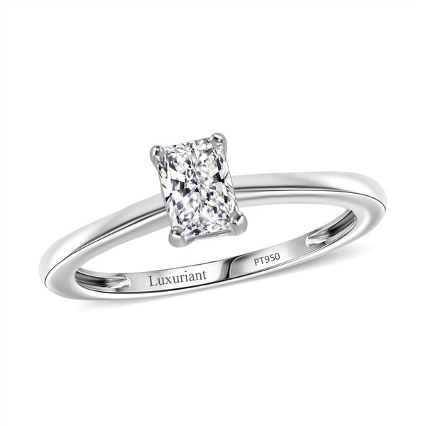 LUXURIANT SGL zertifizierter VS-EF Labor Diamant Ring in 950 Platin - 0,50 ct. image number 3