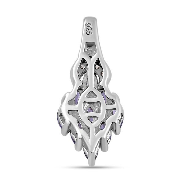 Tansanit und Zirkon Anh&auml;nger - 0,77 ct. image number 4