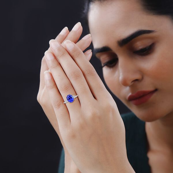 RHAPSODY AAAA Tansanit und VS EF Diamant Ring in 950 Platin - 2,75 ct. image number 2