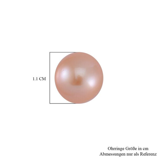 Pfirsich Edison Perle Ohrringe image number 7