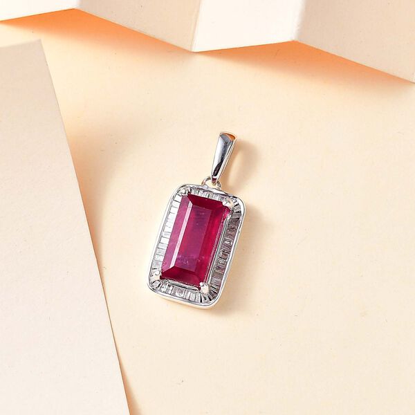 Afrikanischer Rubin und Diamant-Anhänger - 4,50 ct. image number 8