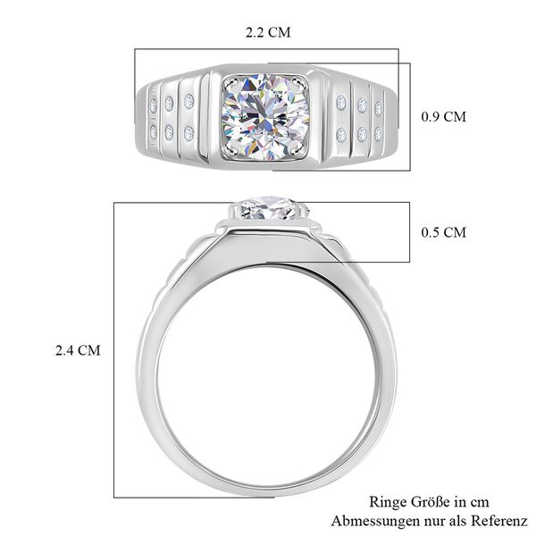 Moissanit Ring - 1,34 ct. image number 6