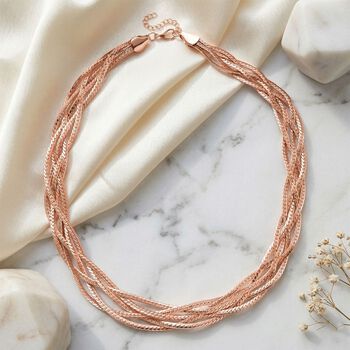 Eisen Rose Halskette ca. 53.25 cm ca. 41,40g