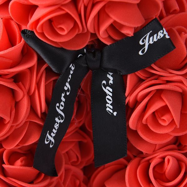 Rosen Teddyb&auml;r mit Fliege, Rot image number 5