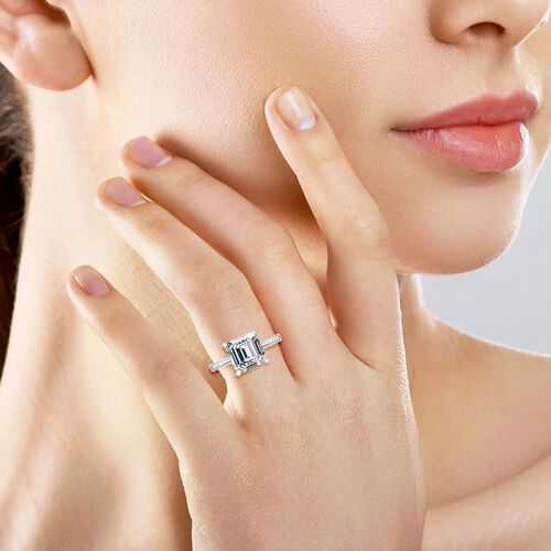 LUXURIANT DIAMOND- IGI zertifizierter VS-GH Labor Diamant Ring in 950 Platin - 5 ct. image number 3