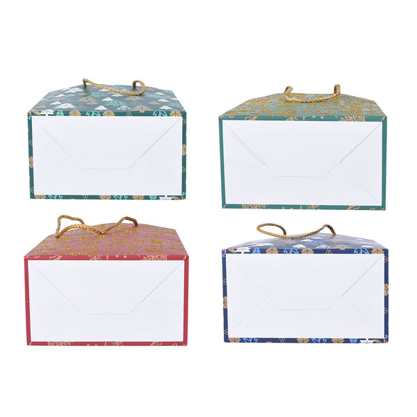 12er-Set Geschenktüten, Weihnachtsmotiv, Größe S (18x10x23 cm), M (32x12x26 cm), und L (31x12x42 cm), Mehrfarbig  image number 4