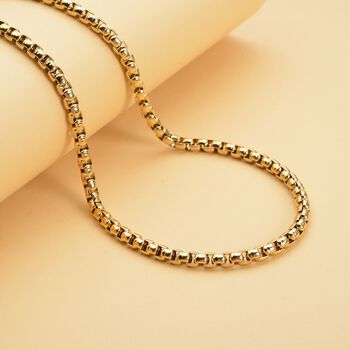 Box-Halskette in Goldton, 45 cm - 39,47g