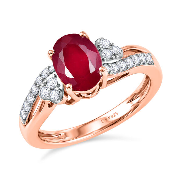 D'Joy afrikanischer Rubin und Zirkon Ring - 2,26 ct. image number 4