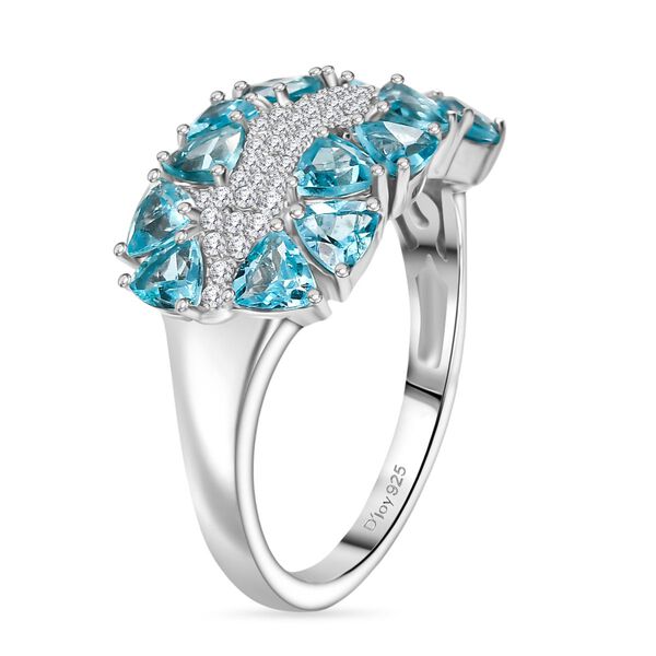 D'Joy AA Betroka blauer Apatit und Moissanit Ring - 2,80 ct. image number 4