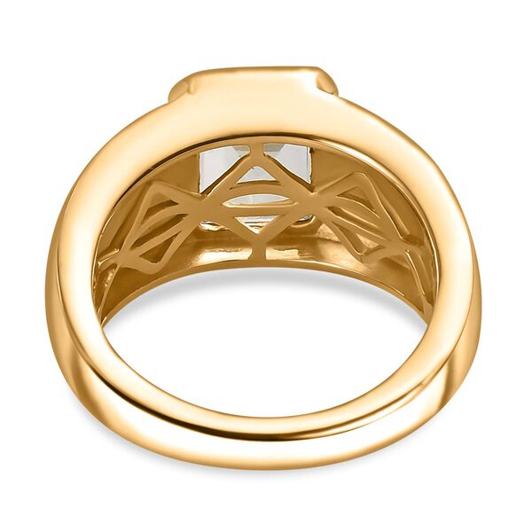 Prasiolith Ring, 925 Silber Gelbgold Vermeil (Gr&ouml;&szlig;e 16.00) ca. 2.46 ct image number 5