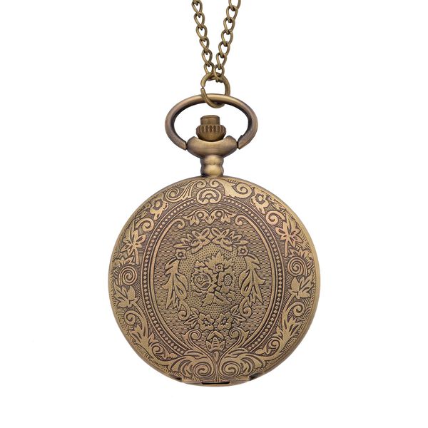 Strada - Taschenuhr, Japanisches Uhrwerk, bronzefarben