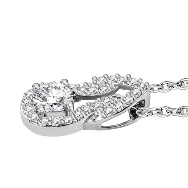 Moissanit Anh&auml;nger mit 50cm Kette - 0,58 ct. image number 4