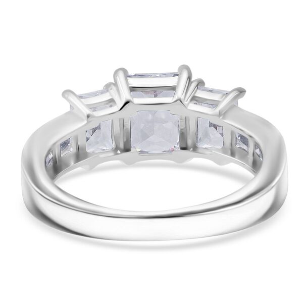 LUSTRO STELLA wei&szlig;er Zirkonia Ring im Half-Eternity-Design image number 5