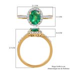 AAA Kagem sambischer Smaragd und Diamant-Ring - 1,29 ct. image number 6