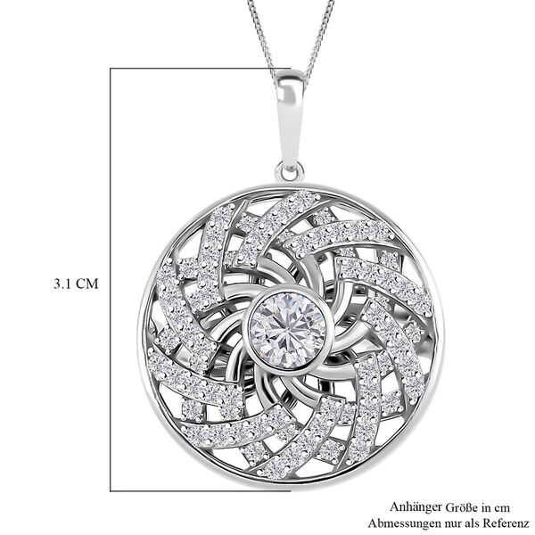 Moissanit Schmuckset 925 Silber platiniert ca. 1.90 ct image number 5