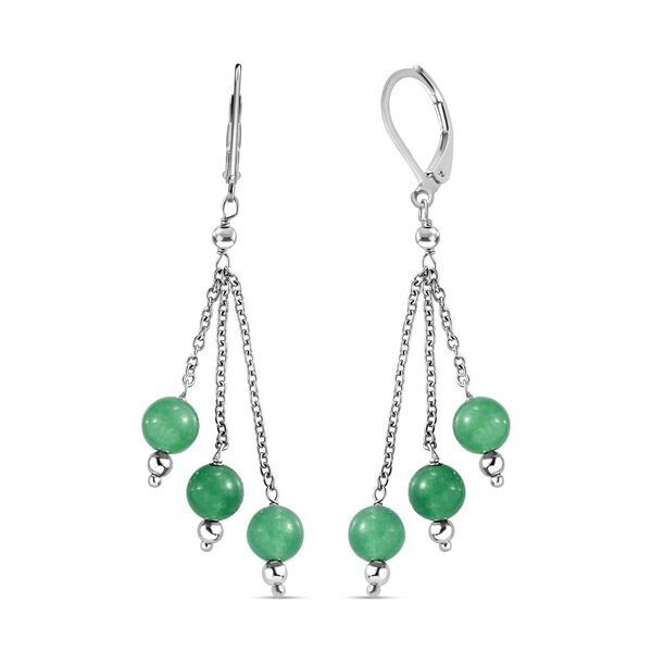 Gr&uuml;ne Quarz-Ohrringe - 10 ct.